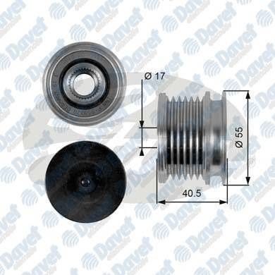 GATES OAP7057 Alternator Kasnagi Mb Sprinter 2000-> W202 W203 W210 98-03